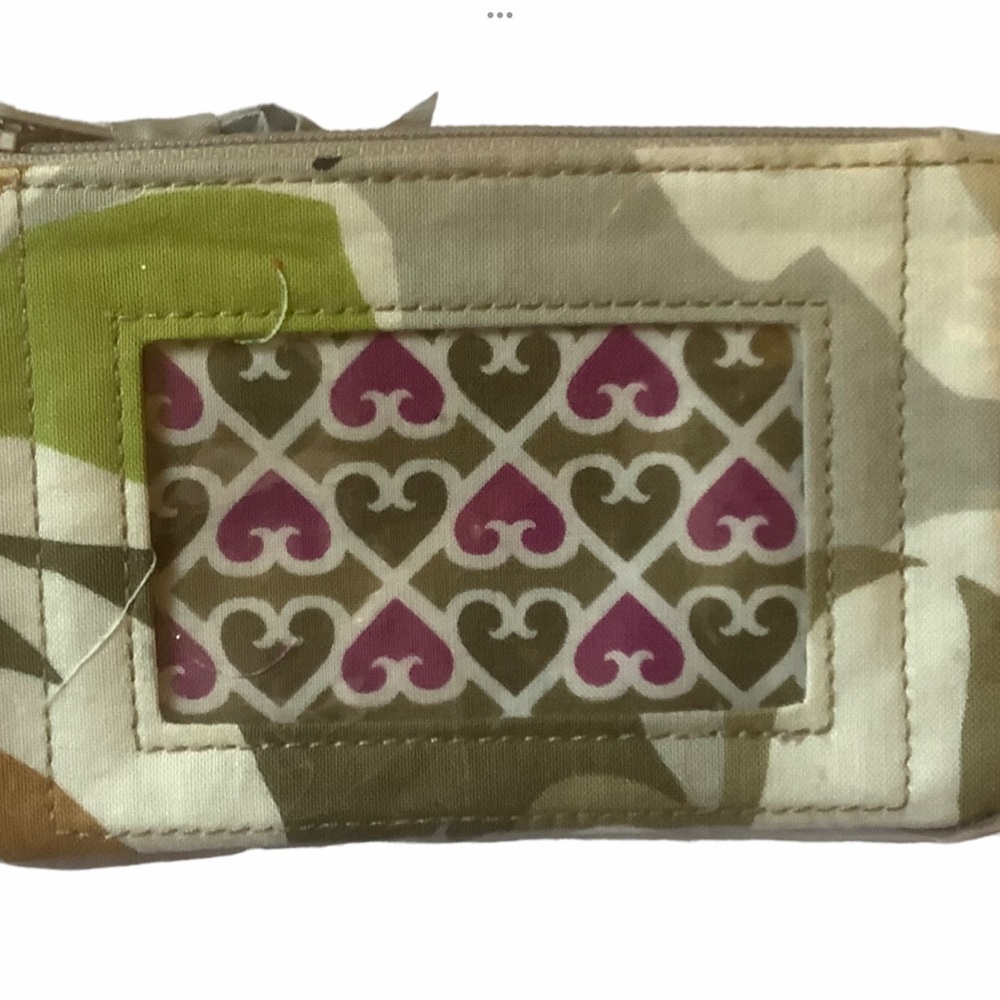 Vera Bradley zip ID case portobello road zipper change wallet